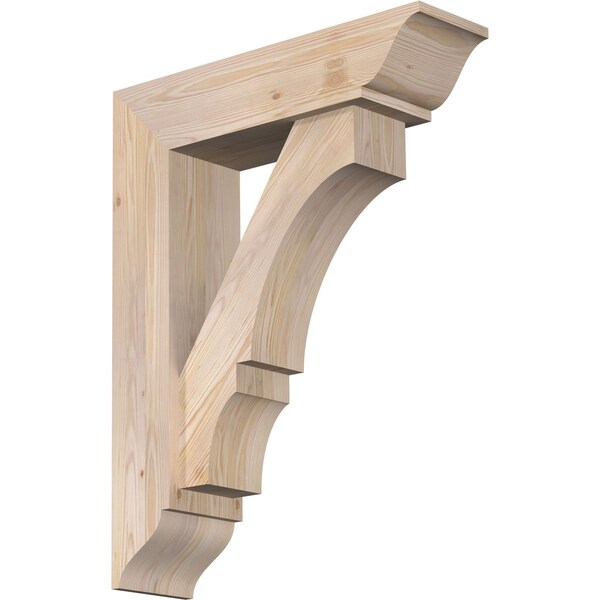 Ekena Millwork Balboa Traditional Smooth Bracket w/ Offset Brace, Douglas Fir, 7 1/2"W x 28"D x 36"H BKT0806X28X36BOA01SDF - main